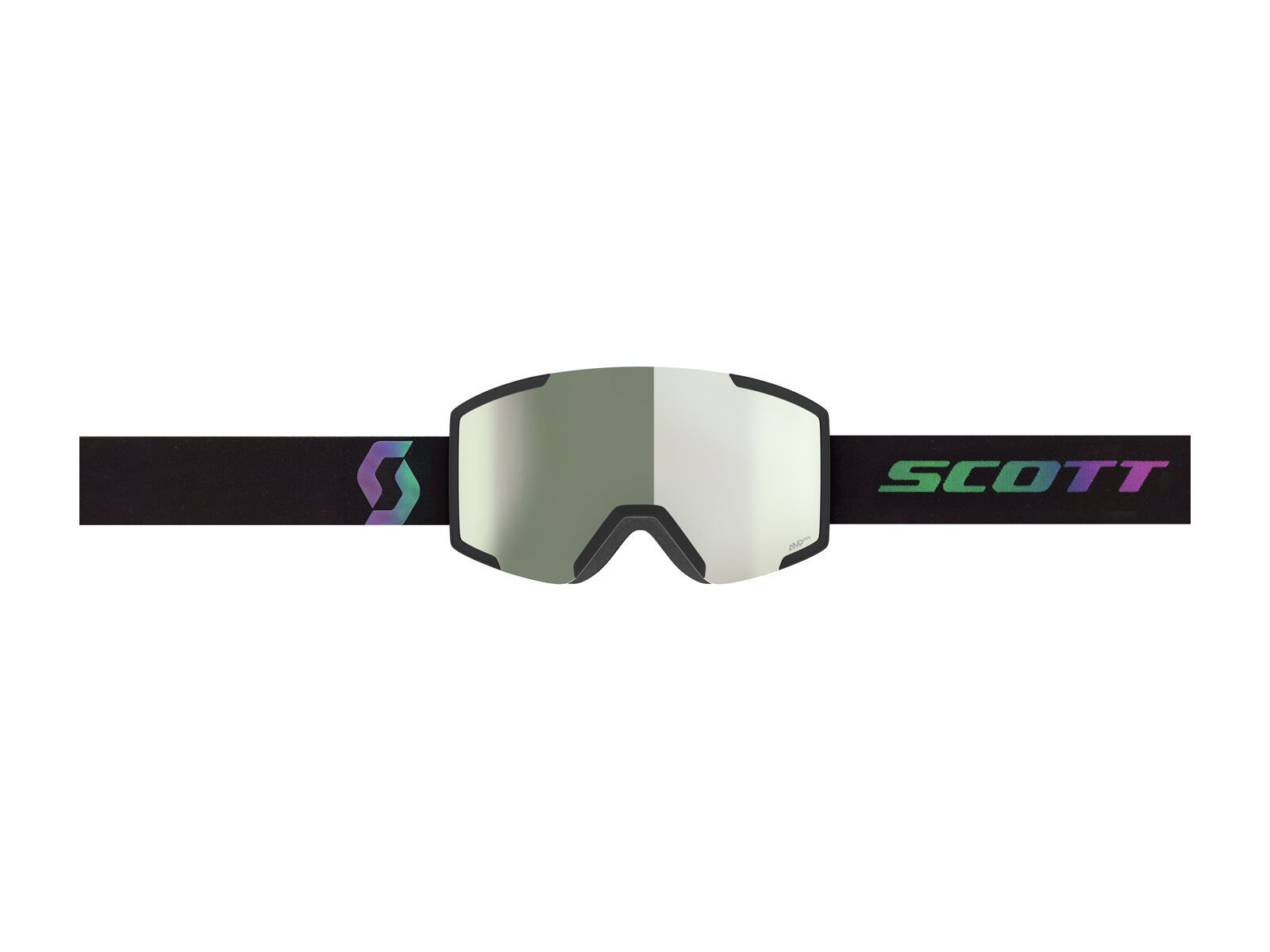 Scott Shield, AMP Pro White Chrome / black/aurora green - Bild 2
