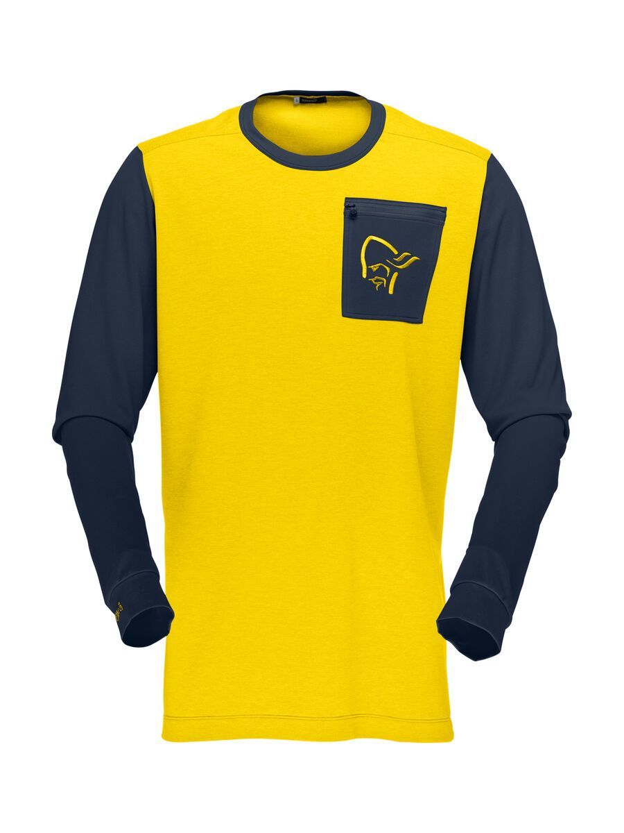 Norrona fjørå equaliser lightweight long sleeve, mellow yellow - Bild 1
