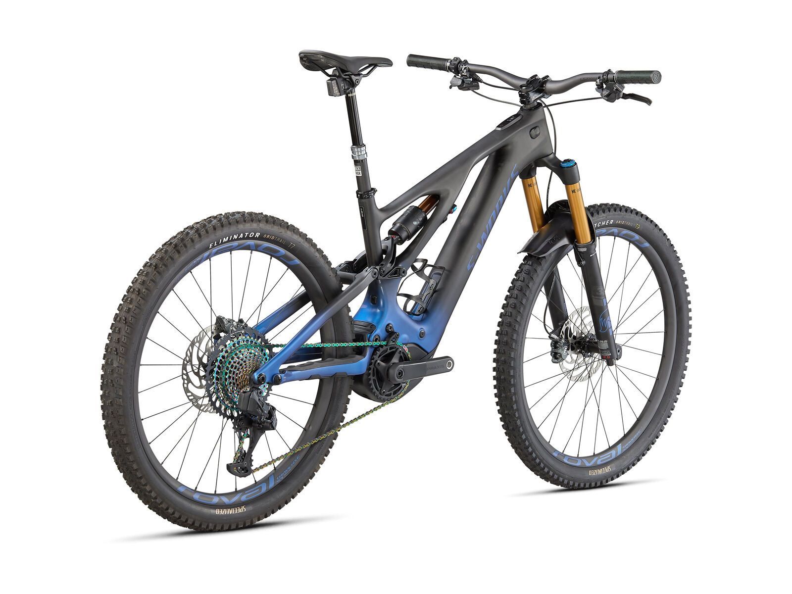 Specialized S-Works Turbo Levo, blue ghost gravity fade/black/light silver - Bild 3