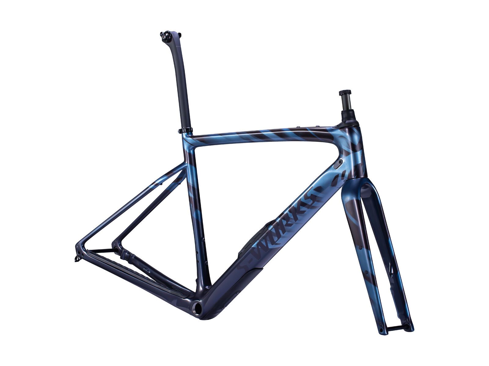 Specialized S-Works Diverge Frameset, gloss light silver/dream silver/dusty blue/wild - Bild 1