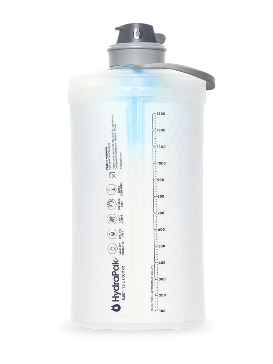 Hydrapak Flux+ 1,5 L, clear/hp blue - Bild 2