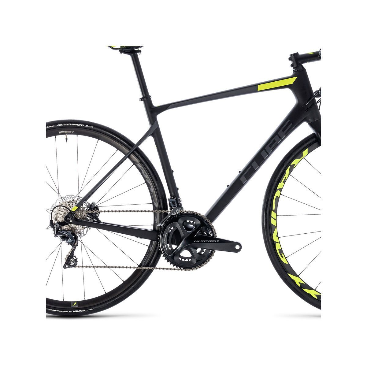 Cube Attain GTC SLT Disc, carbon´n´flashyellow - Bild 4