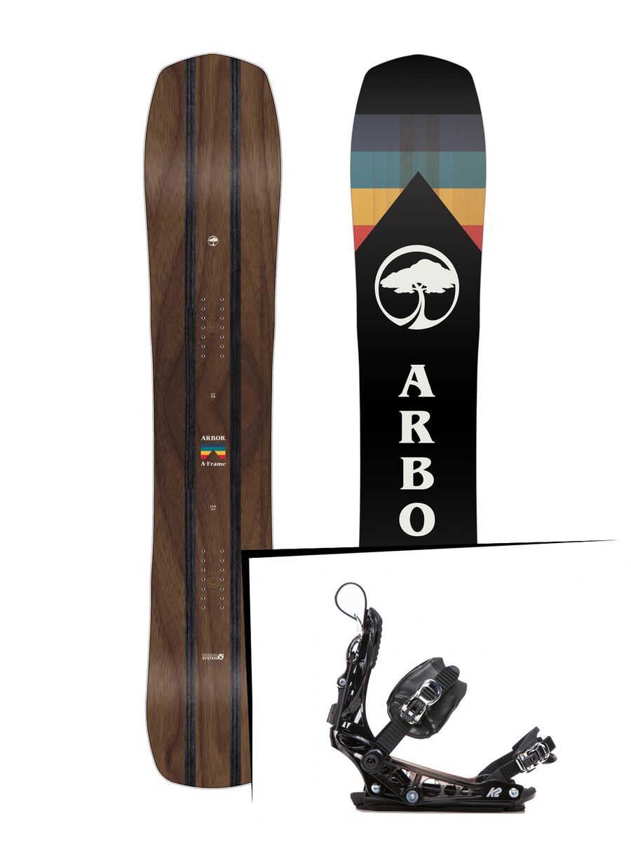 Set: Arbor A-Frame 2019 + K2 Cinch Tryst black - Bild 1