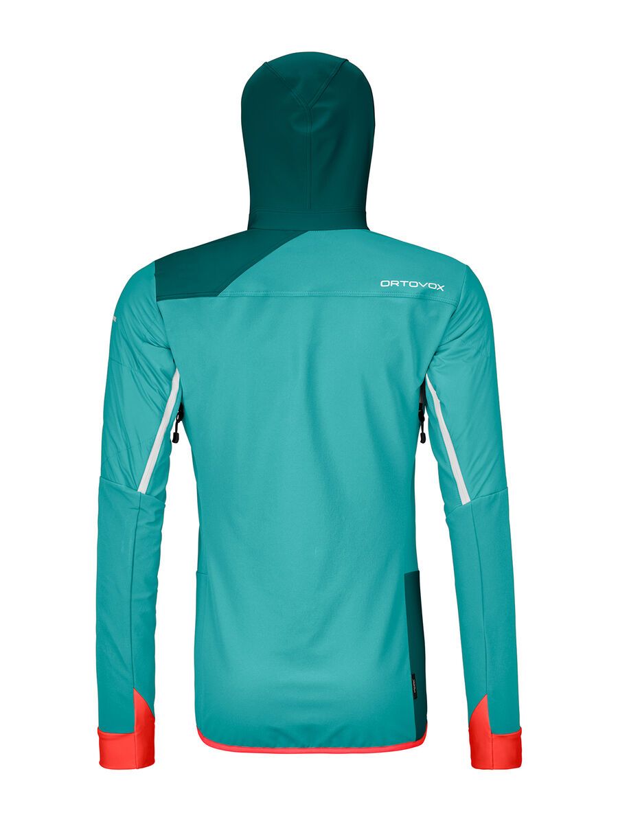 Ortovox Swisswool Col Becchei Hybrid Jacket W, ice waterfall - Bild 2