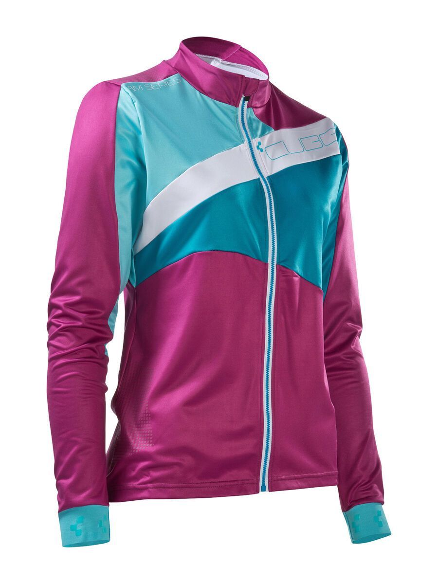 Cube AM WLS Trikot langarm, berry´n´blue - Bild 1