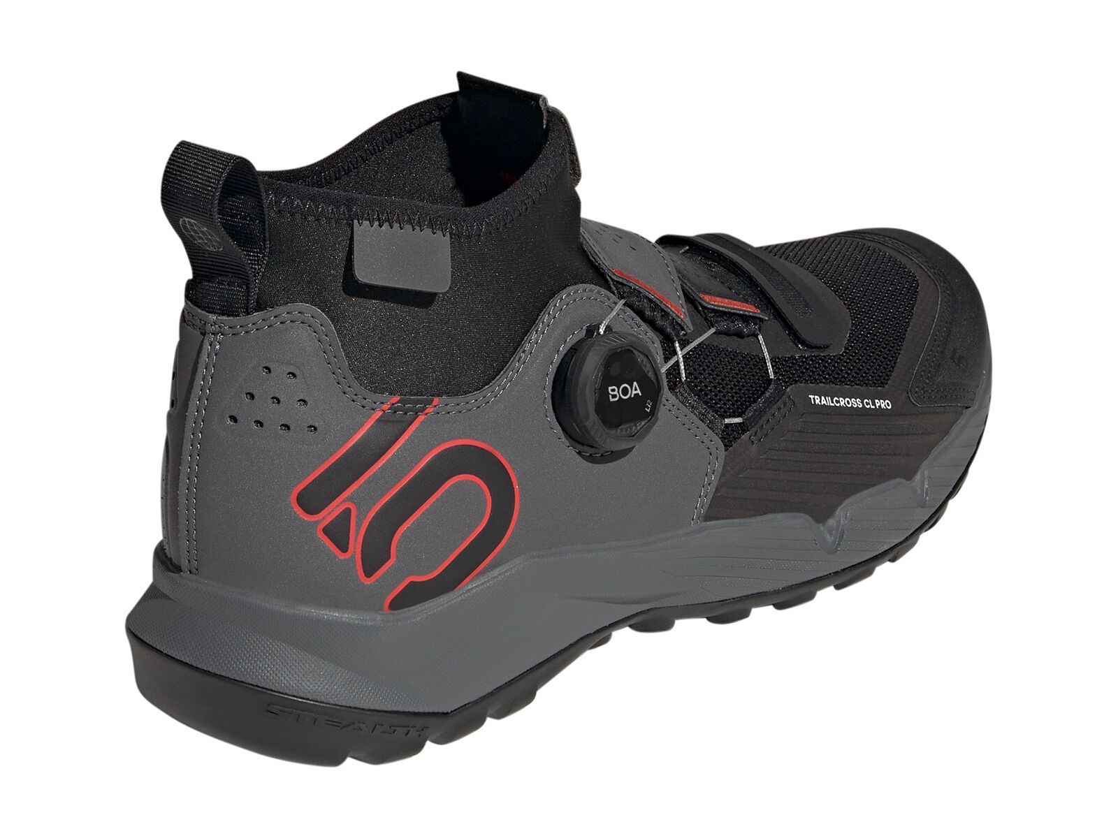 Five Ten Trailcross Pro Clip-In, grey/core black/red - Bild 4
