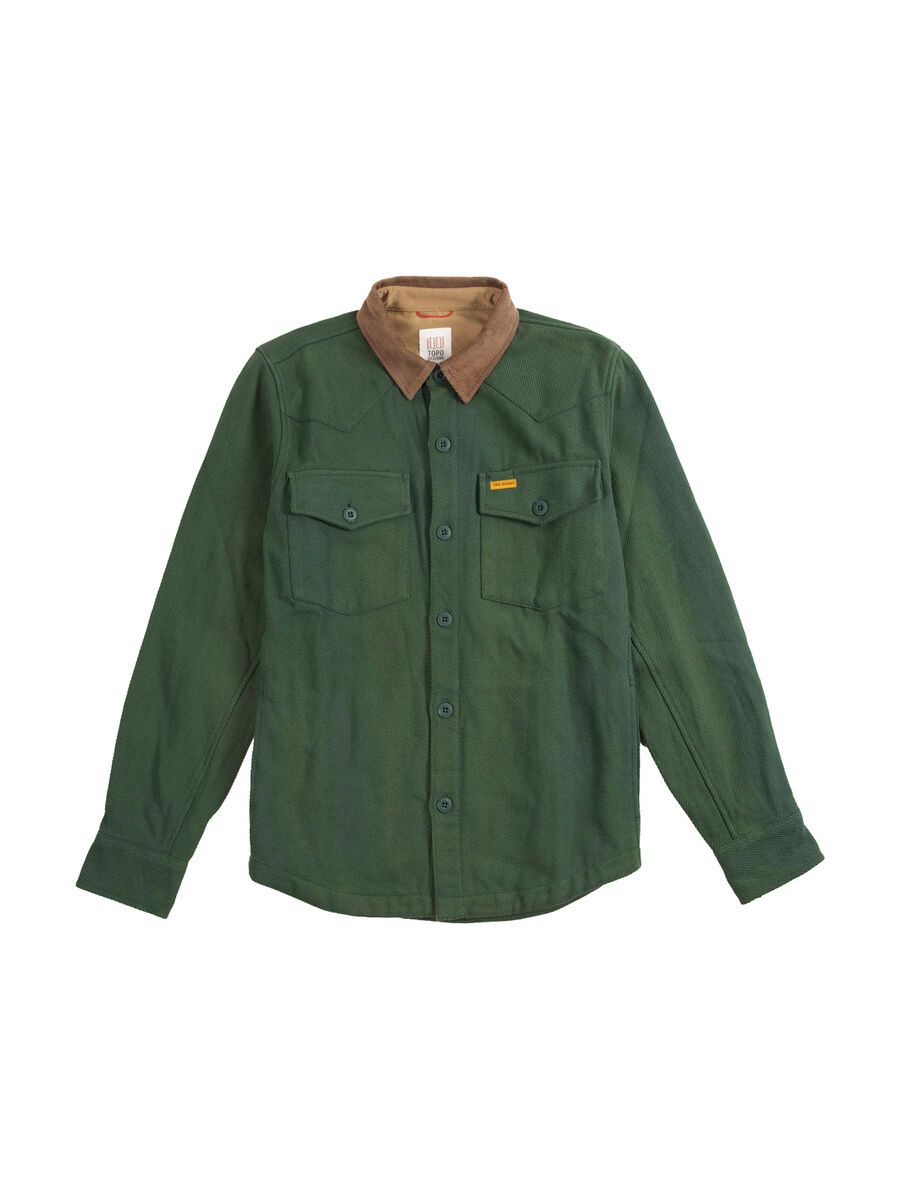 Topo Designs Mountain Shirt Jacket Herren, forest - Bild 1