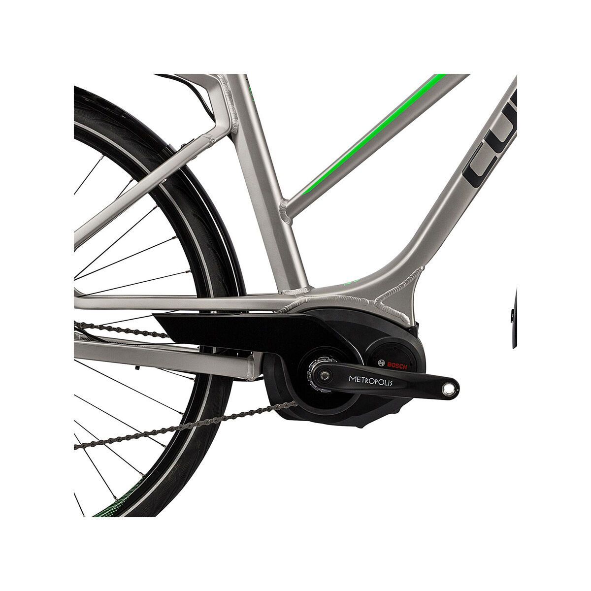 Cube Touring Hybrid Pro 400 Trapeze, silver´n´flashgreen - Bild 3