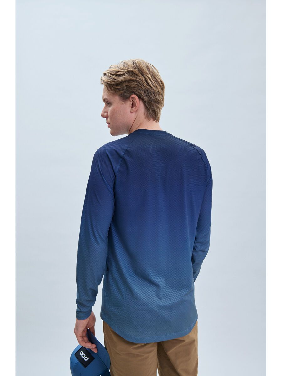 POC M's Essential MTB Lite LS Jersey, gradient turmaline navy - Bild 7