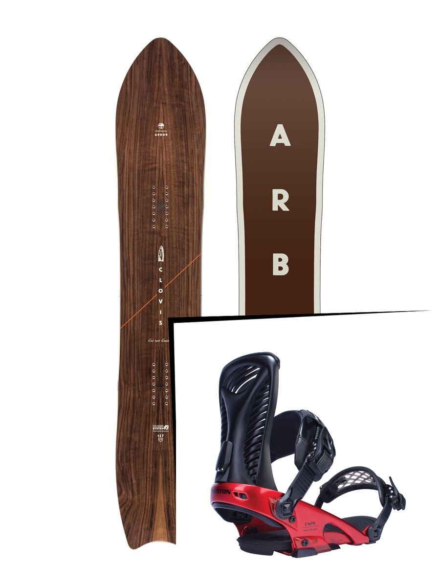 Set: Arbor Clovis 2017 + Ride Capo, preston - Snowboardset - Bild 1