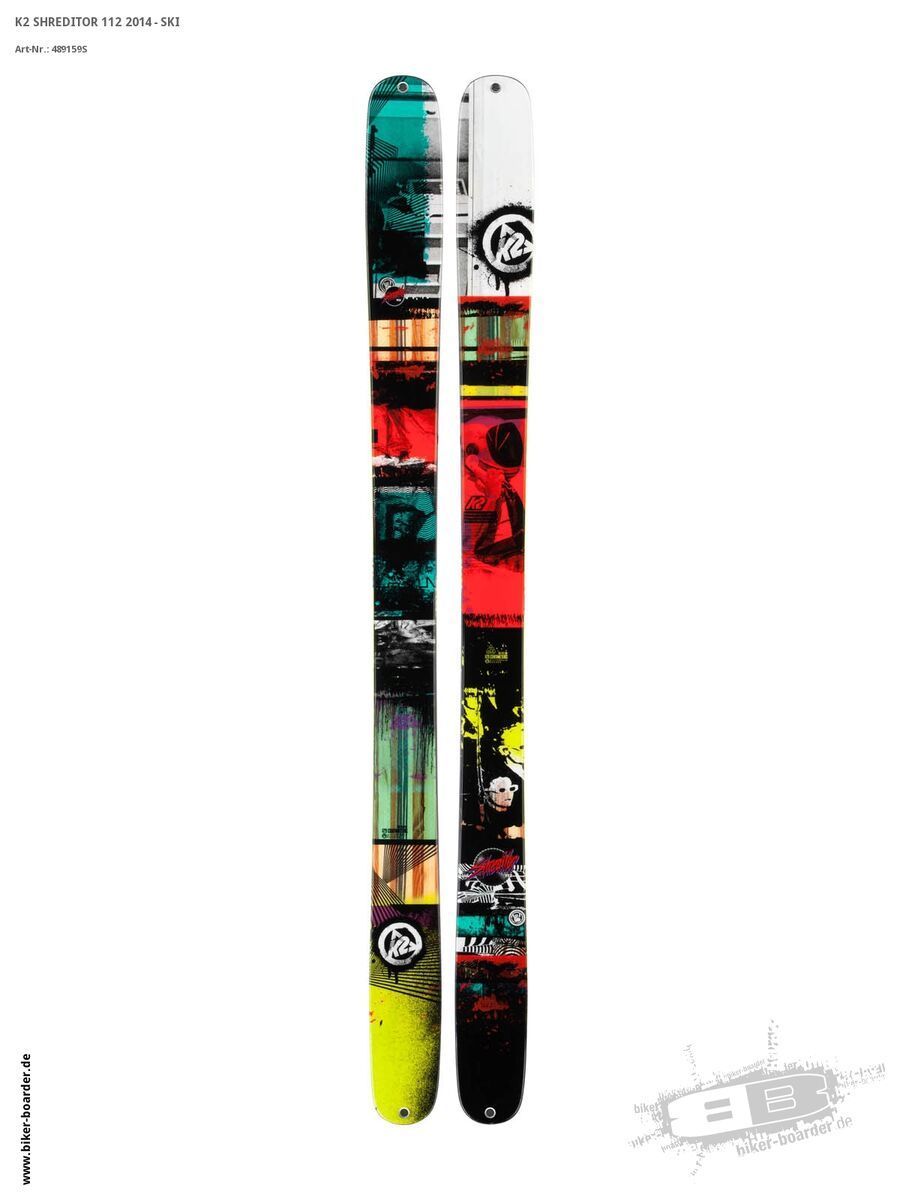 K2 SKI Set: Shreditor 112 2014 + Marker Jester 16 - Bild 2