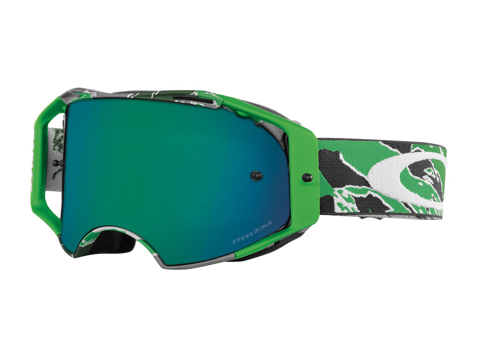 Oakley Airbrake MX, neon green camo/Lens: prizm mx jade - Bild 1