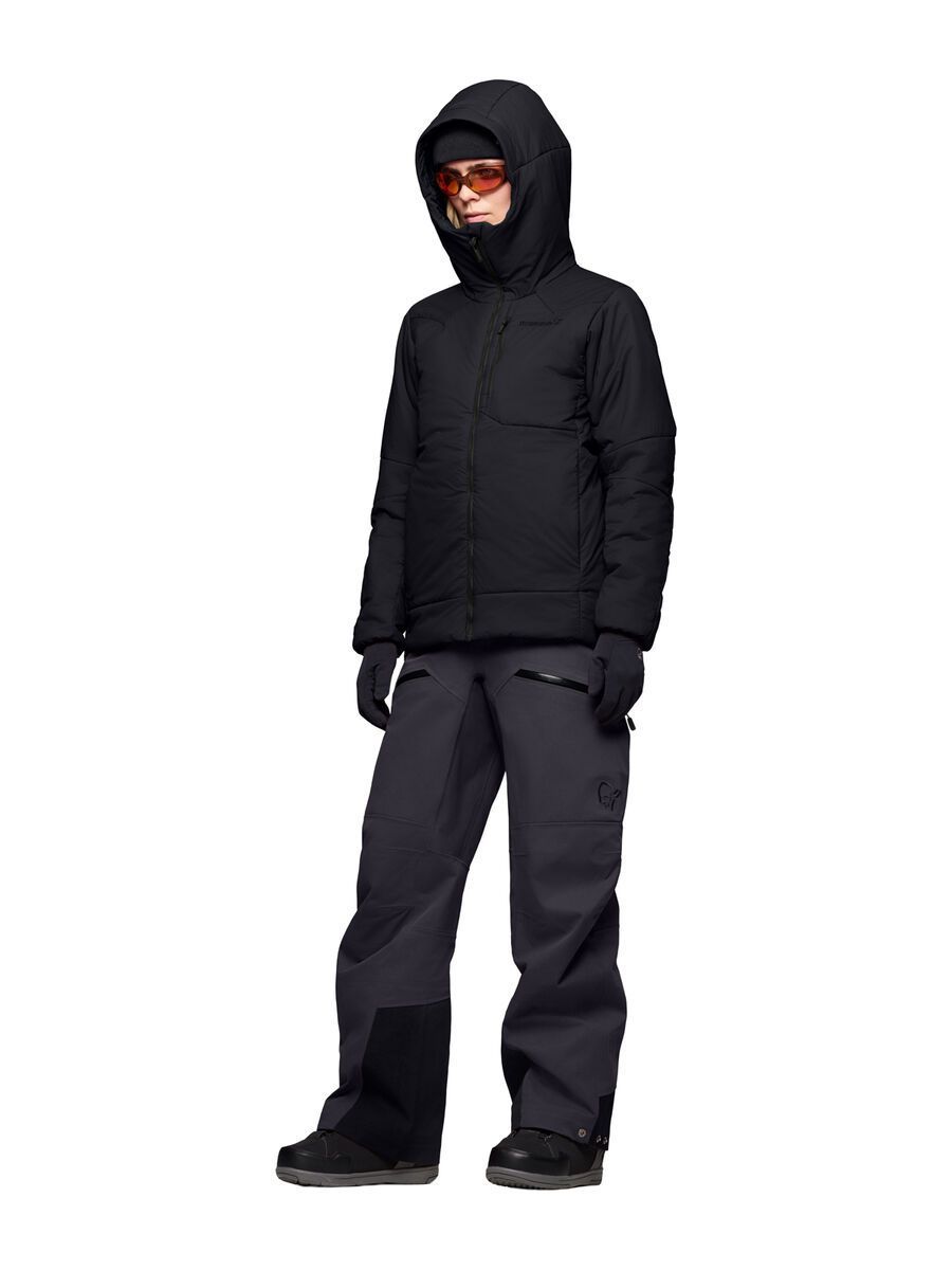 Norrona tamok thermo80 Zip Hood W's, caviar black - Bild 5