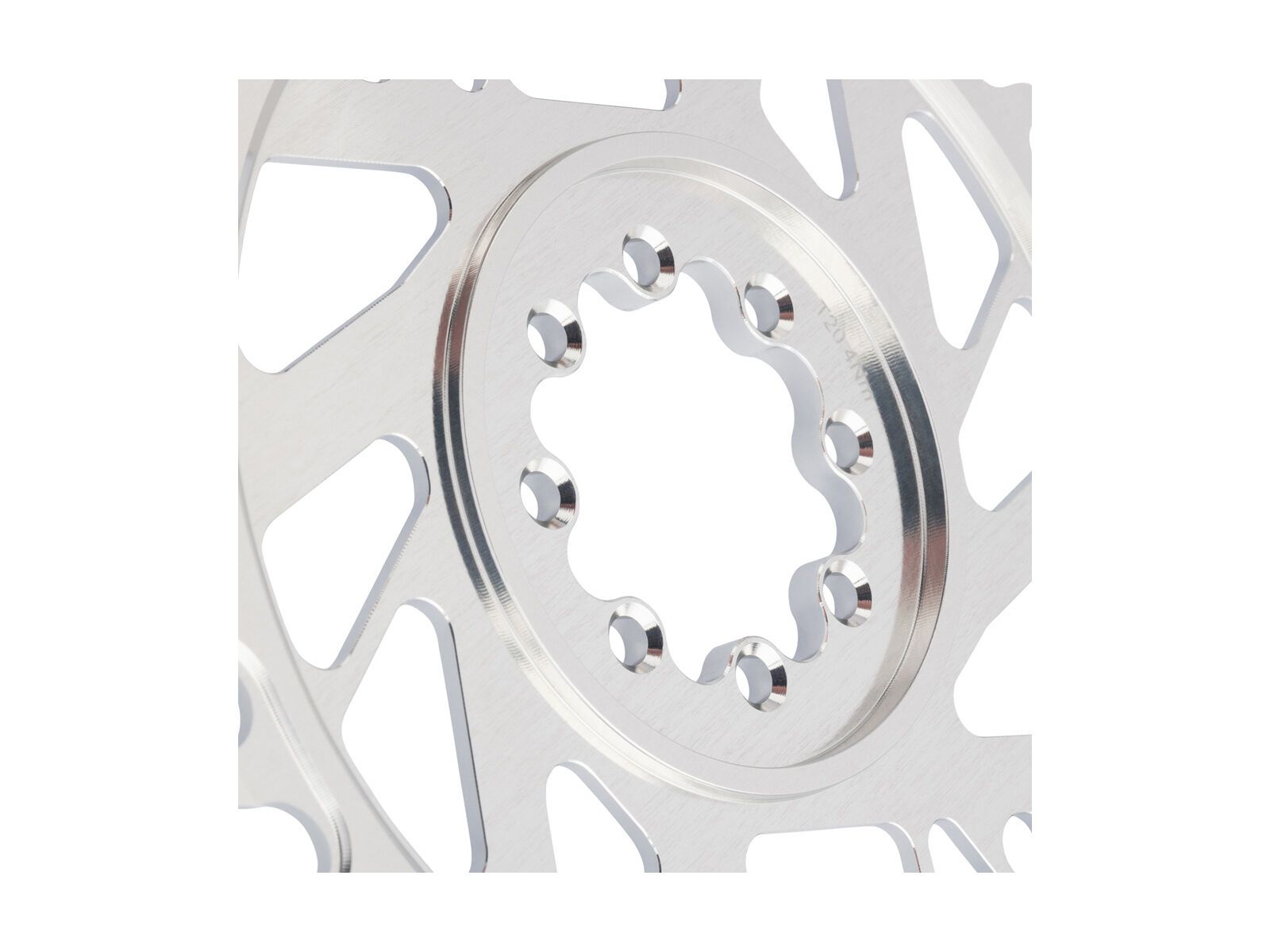 Burgtec 3 mm Offset Thick Thin Chainring SRAM 8-Bolt, rhodium silver - Bild 7