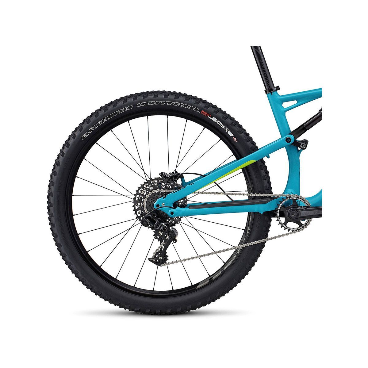 Specialized Woman's Camber FSR Comp 650B, turquoise/hyper green/tarmac black - Bild 4