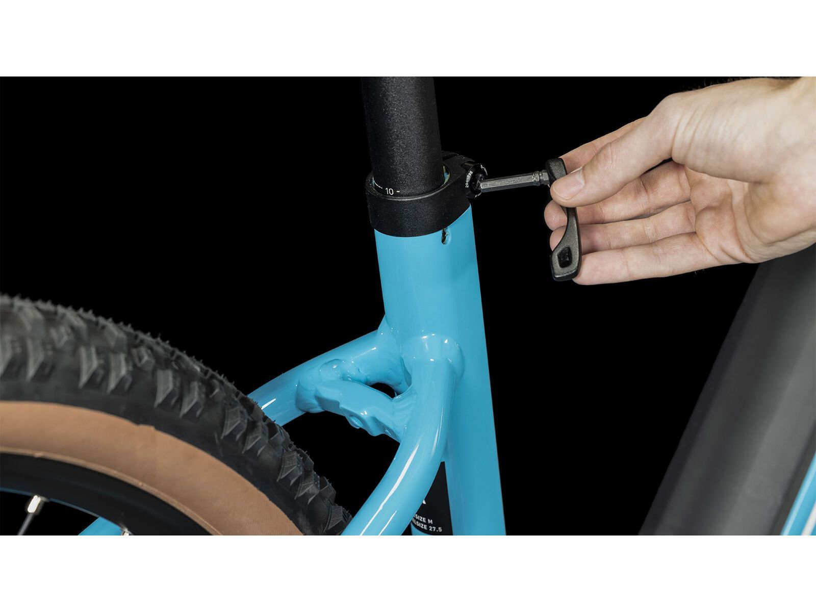 Cube Reaction Hybrid One 500 27.5 Easy Entry, skyblue´n´white - Bild 6