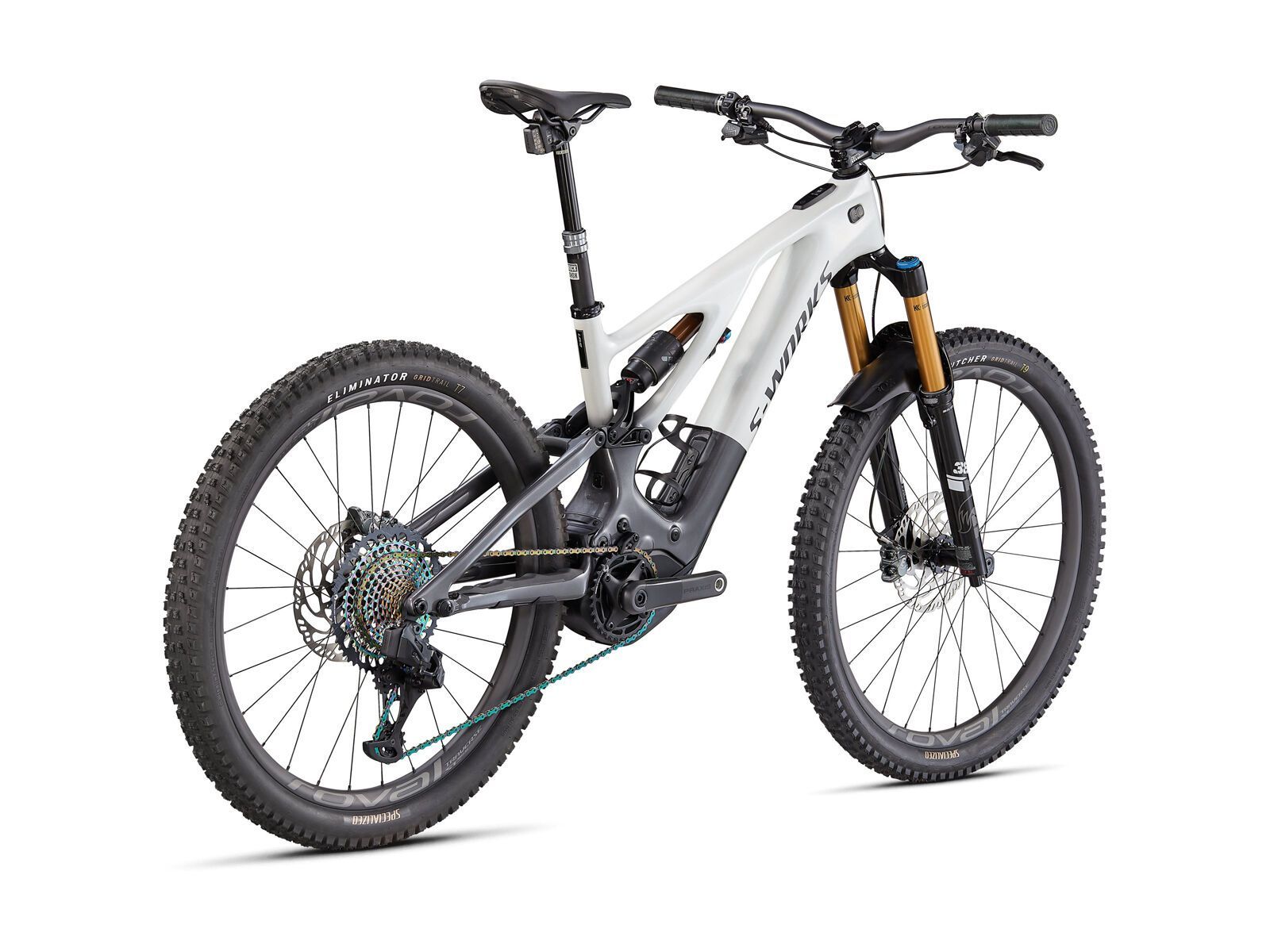 Specialized S-Works Turbo Levo, metallic white silver/chrome/dream silver - Bild 3