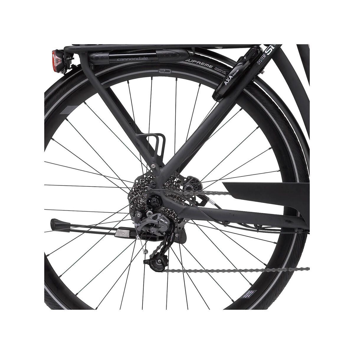 Cannondale E-Series 1 Headshok Step Trough 400Wh., jet black matte - Bild 4