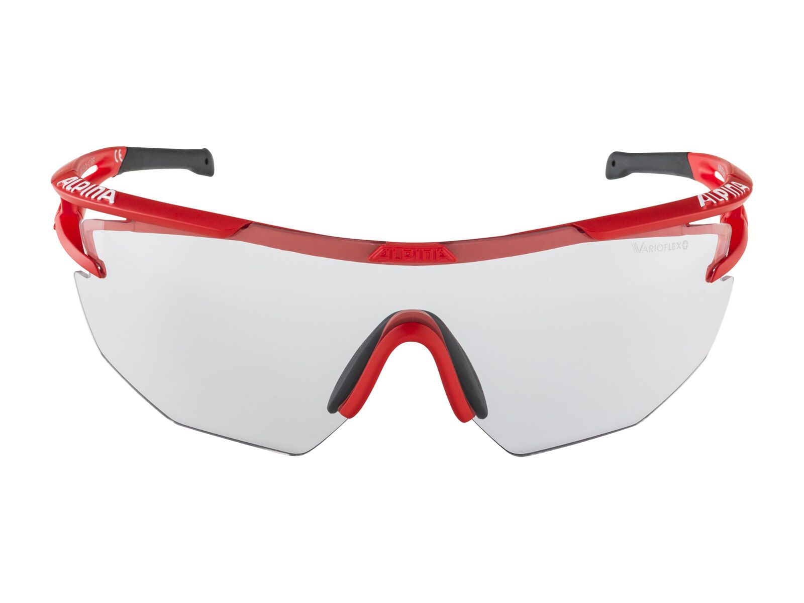 Alpina Eye-5 Shield VL+, red matt-black/Lens: varioflex black - Bild 3