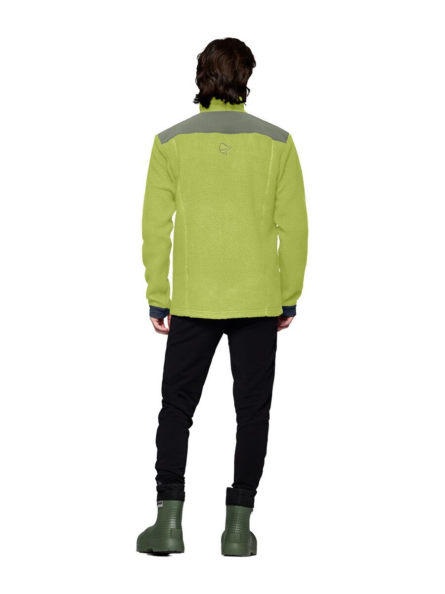 Norrona trollveggen warm3 Jacket M's, dark citron/deep lichen green - Bild 6