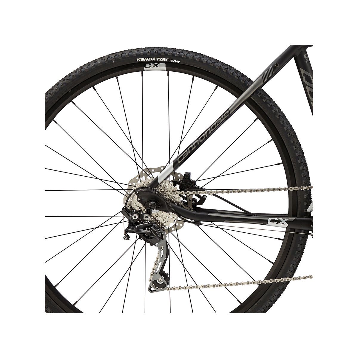 Cannondale Quick CX 1, jet black, with charcoal grey and super sparkle silver accents, gloss - Bild 4