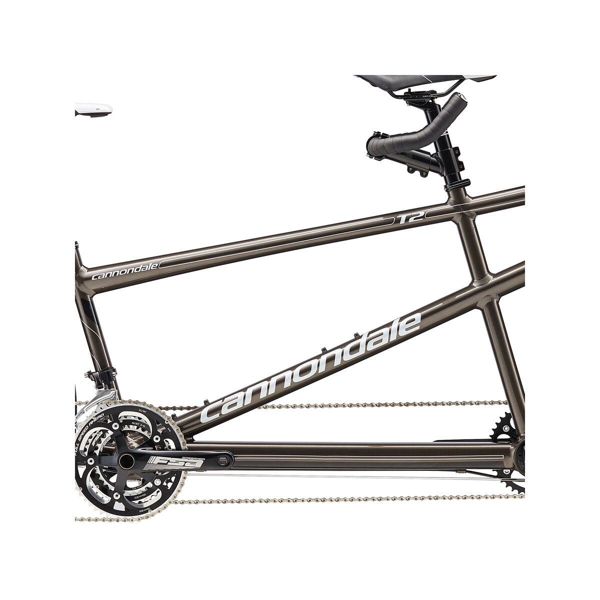 Cannondale Road Tandem 2, anthracite w/ fine silver, cashmere and jet black, gloss - ANT - Bild 3