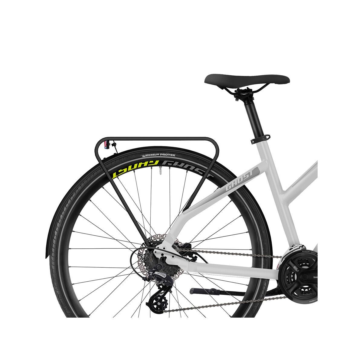 Ghost Square Trekking 2.8 W AL, iridium silver/micro chip gray/lime green - Bild 6