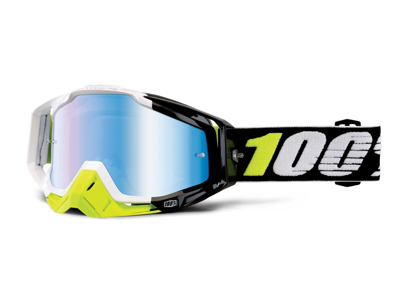 100% Racecraft inkl. WS, emara/Lens: mirror blue - Bild 2