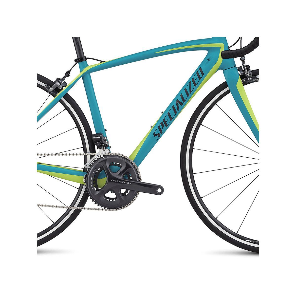 Specialized Amira SL4 Comp Ultegra Di2, satin light turquoise/hyper green/black - Bild 3