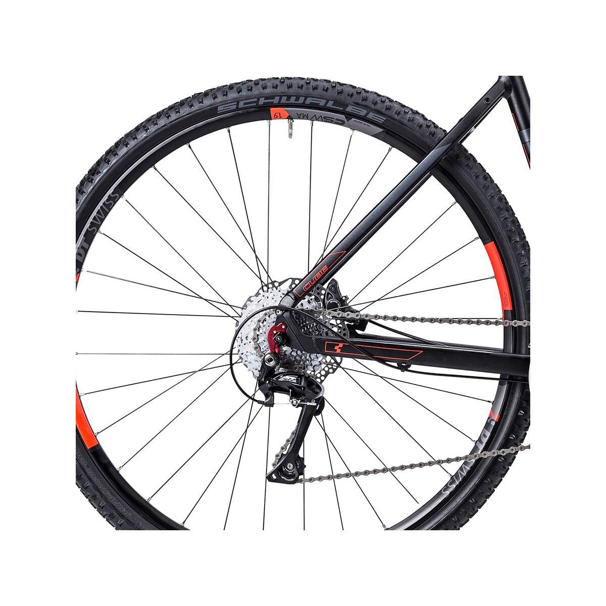 Cube Tonopah Race Trapeze, black anodized flashred - Bild 4