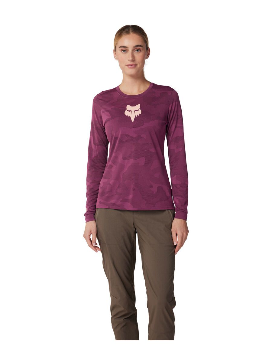 Fox Womens Ranger Tru Dri LS Jersey, sangria - Bild 3