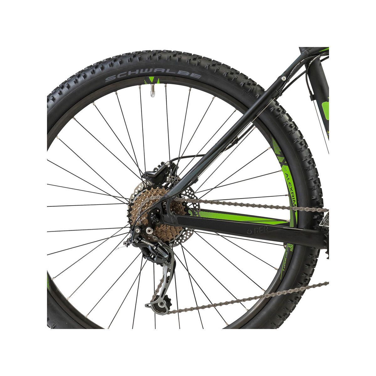 Cube Analog 27.5, black/grey/green - Bild 4