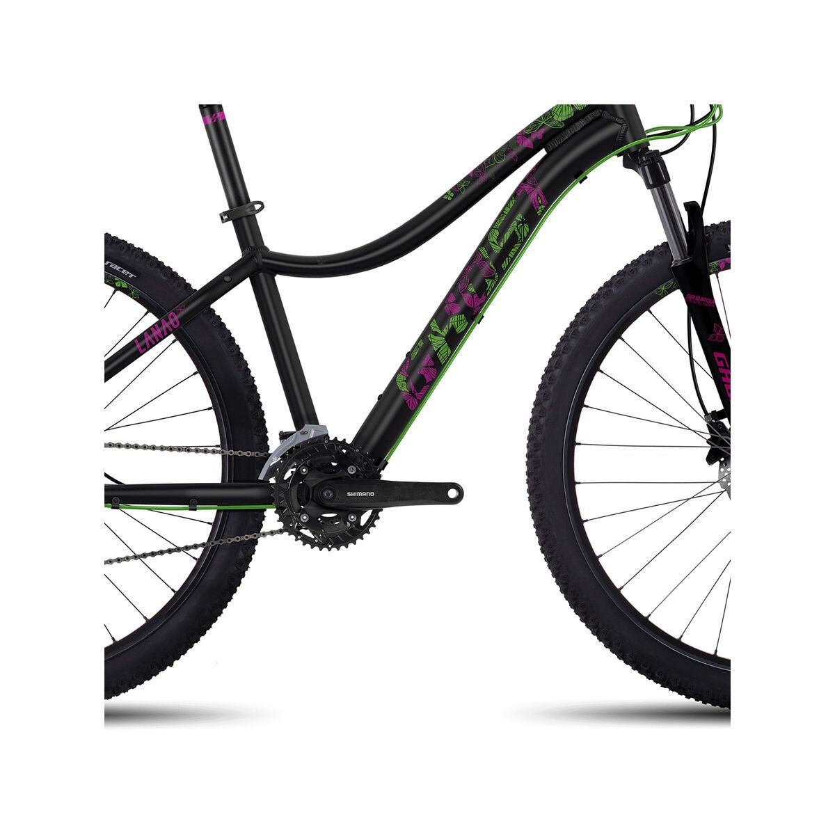 Ghost Lanao 3 AL 27.5, night black/riot green/fuchsia pink - Bild 3