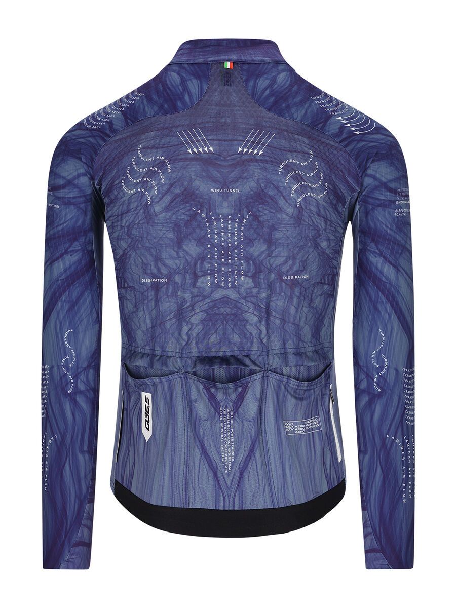 Q36.5 Gregarius Hybrid Light Aeroflow Long Sleeve Jersey, navy blue - Bild 2