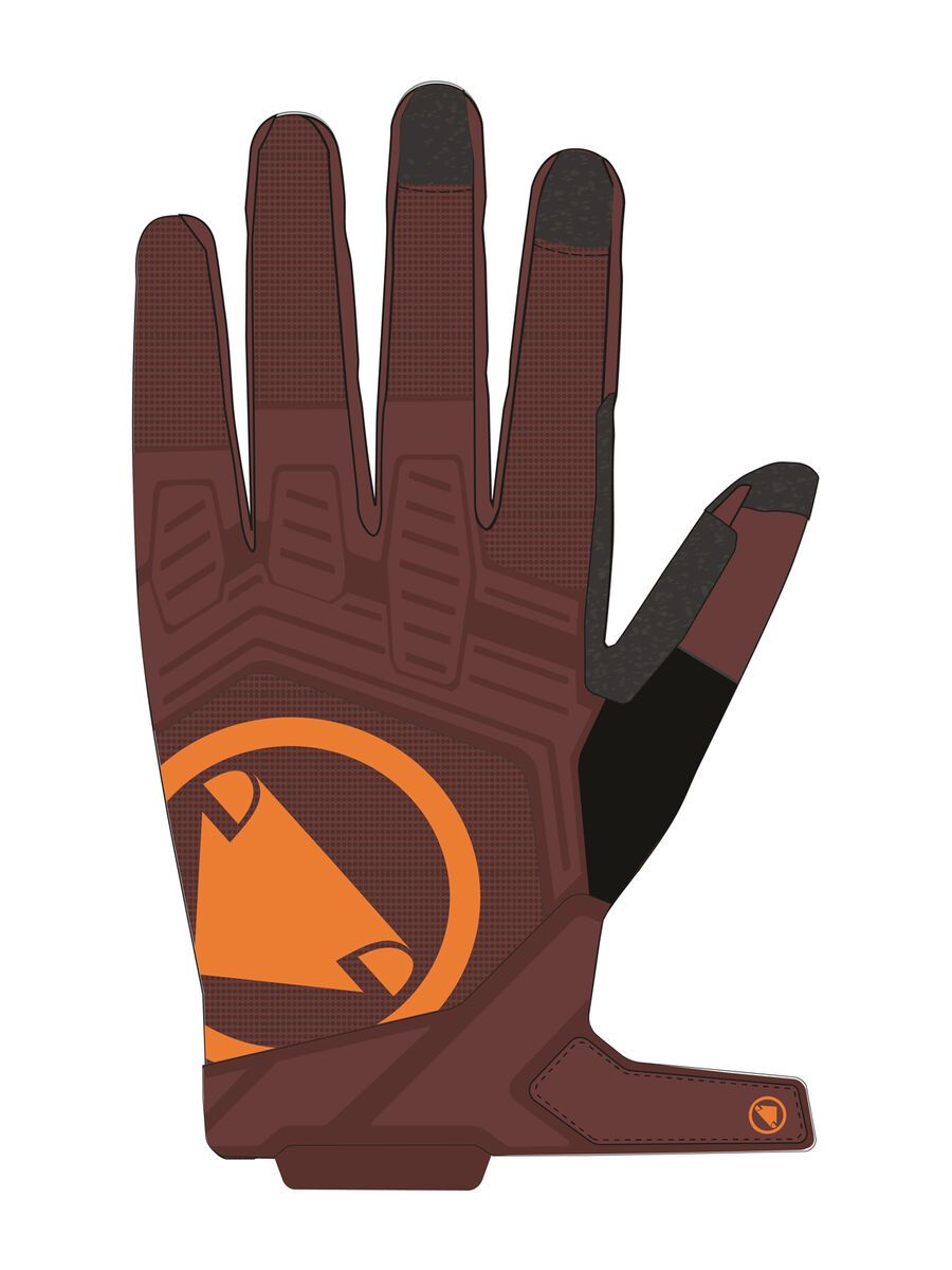 Endura SingleTrack Handschuh II, end mahogany - Bild 2