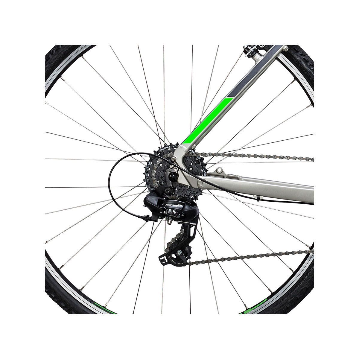 Cube Curve Trapeze, silver´n´flashgreen - Bild 4