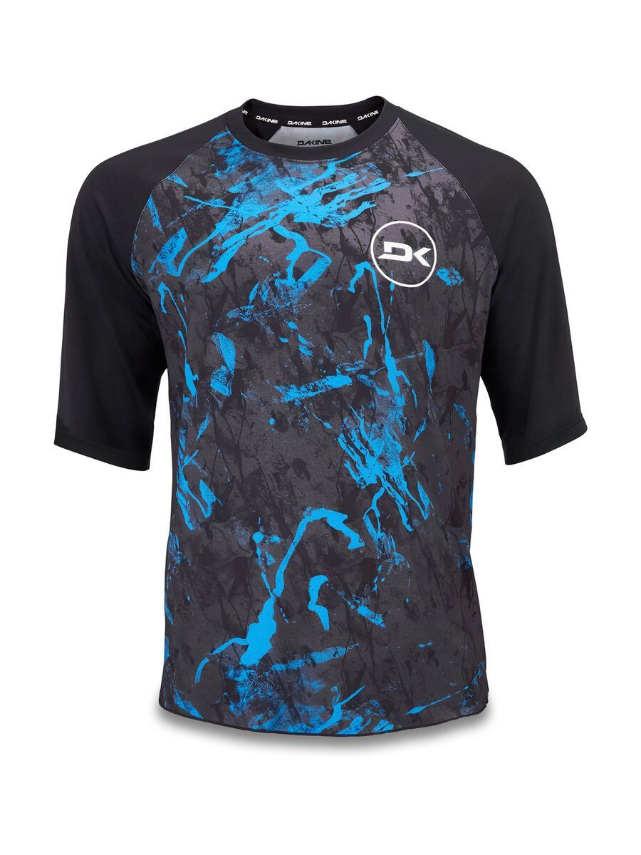 Dakine Dropout S/S Jersey, cyan scribble - Bild 1