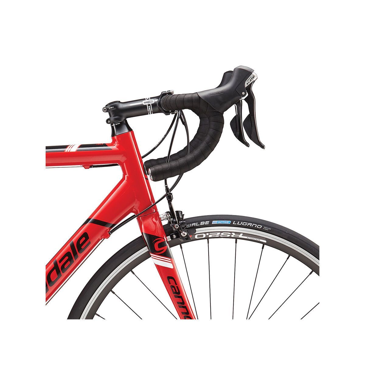 Cannondale CAAD8 105 5, race red w/ jet black and magnesium white, gloss - Bild 5