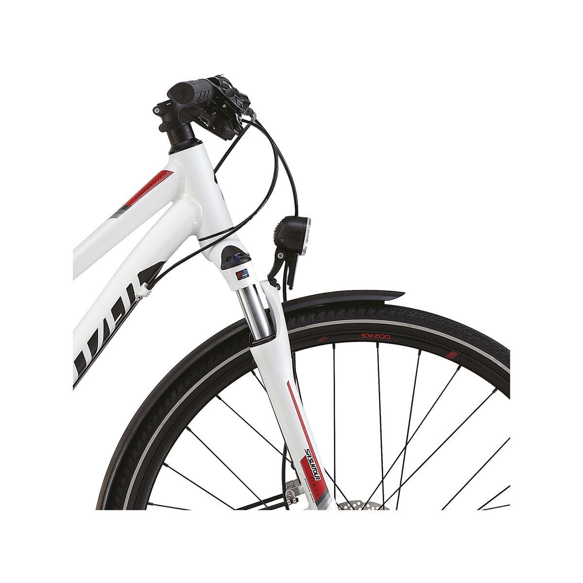 Specialized Crossover Elite Disc Step Through, Satin White/Red/Black - Bild 5