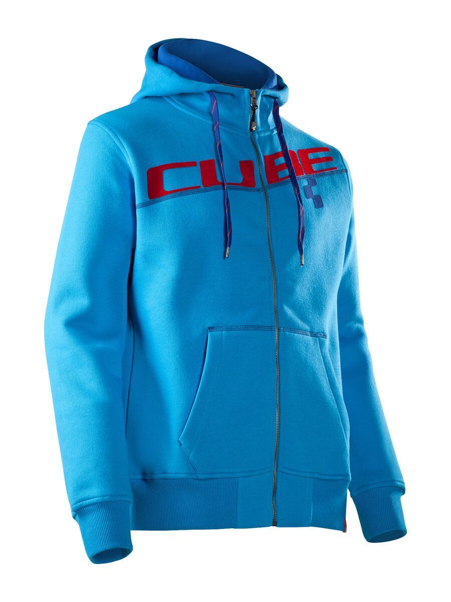 Cube Zip Hoody Diagonal, blue - Bild 1