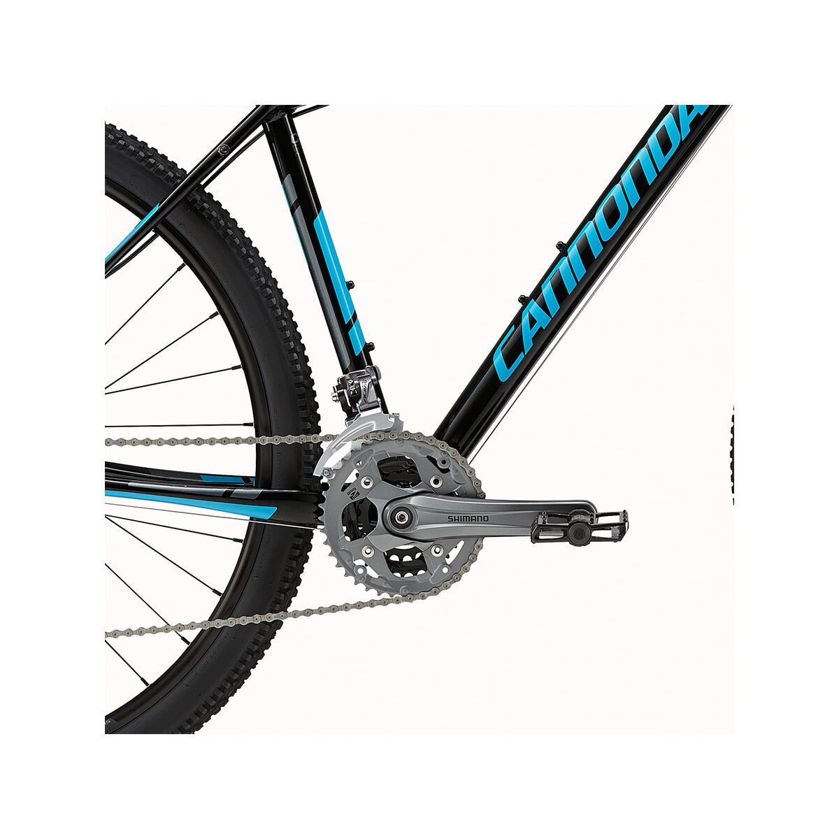 Cannondale Trail 29 3, jet black with ultra blue, charcoal gray, gloss - Bild 3