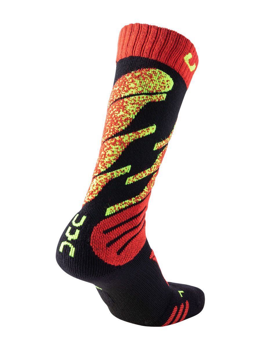 UYN Ski Socks Junior, black/red - Bild 2