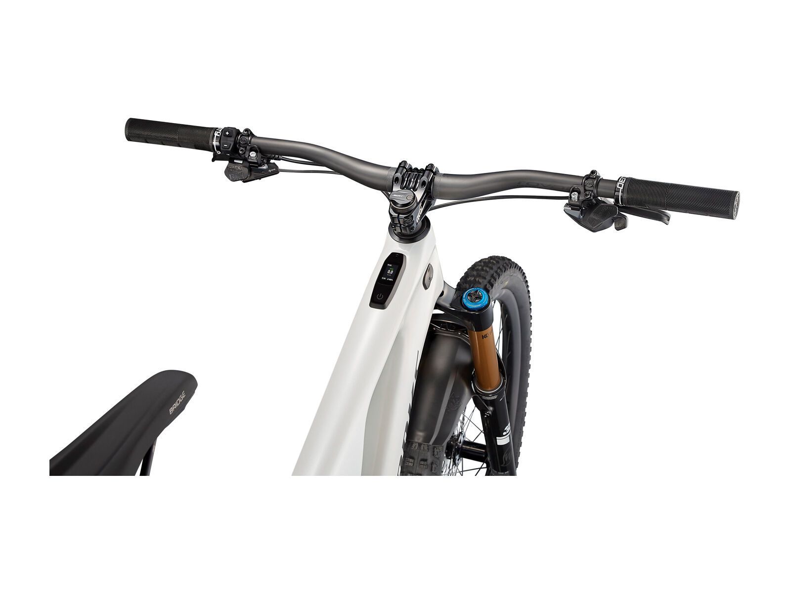 Specialized S-Works Turbo Levo, metallic white silver/chrome/dream silver - Bild 5