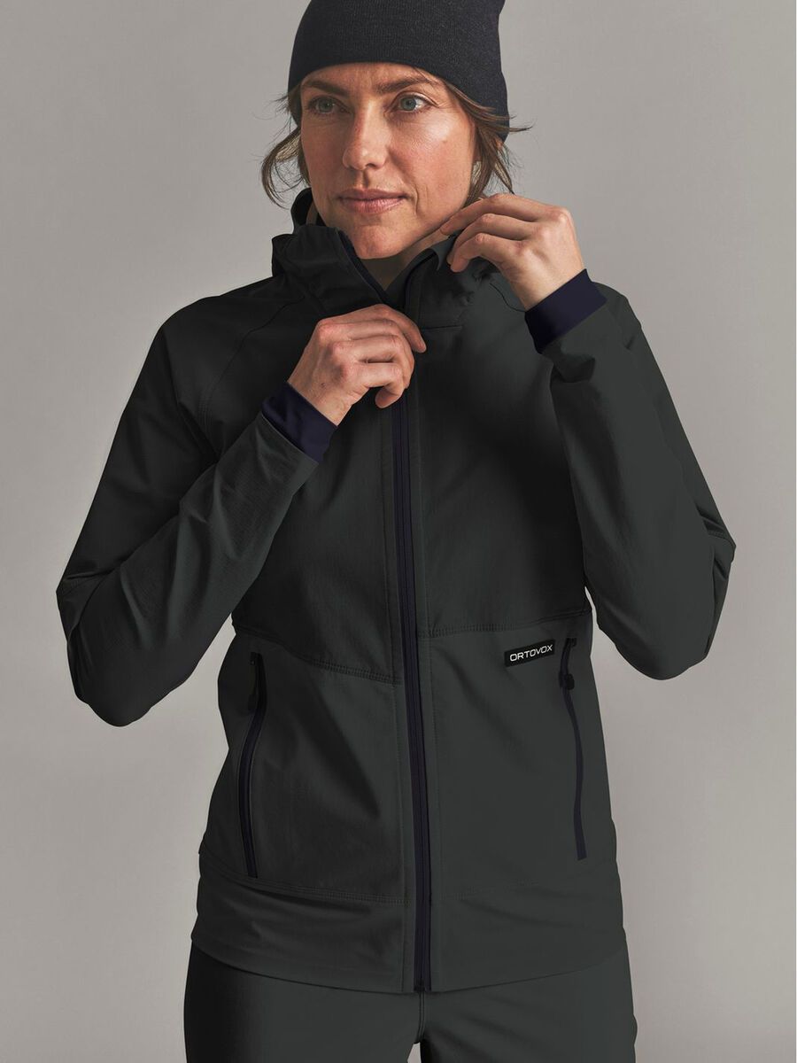 Ortovox Venet Softshell Hooded Jacket W, black raven - Bild 4