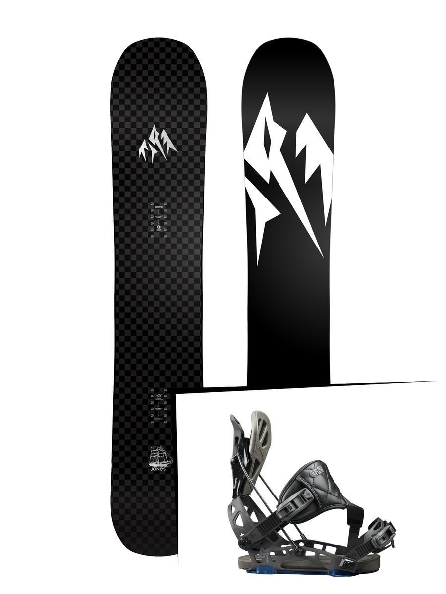 Set: Jones Carbon Flagship 2017 + Flow NX2-GT Hybrid (1718318S) - Bild 1