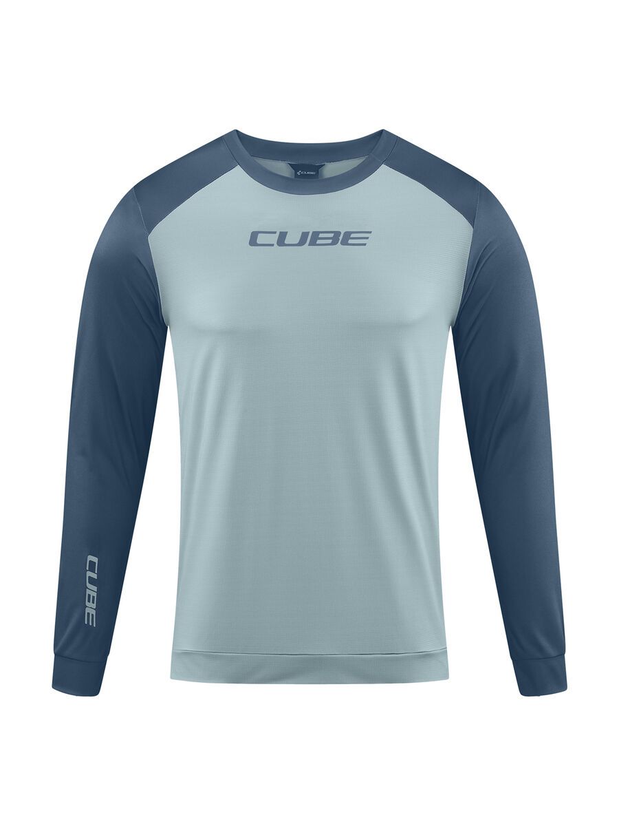 Cube ATX Rundhalstrikot langarm, olive´n´anthracite - Bild 1