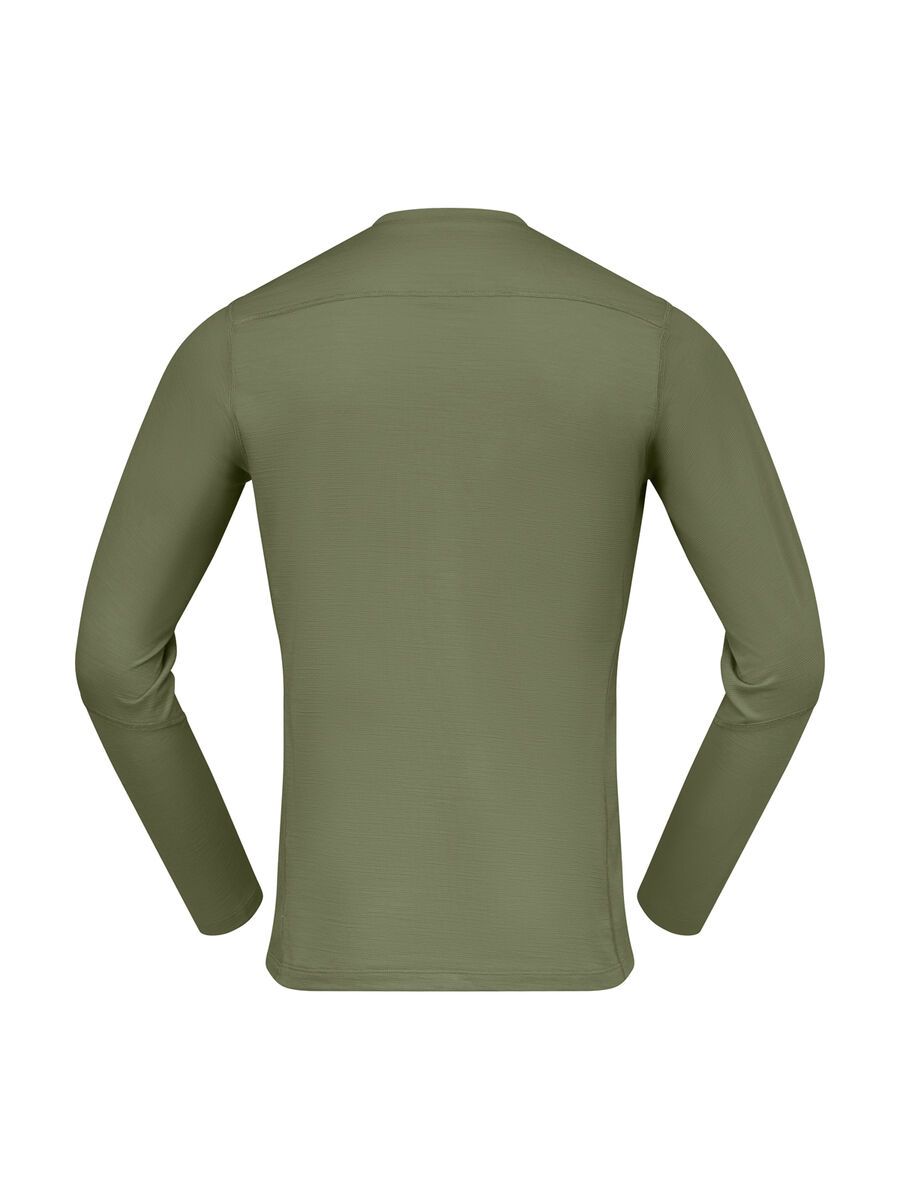 Norrona falketind equaliserUll Long Sleeve M's, deep lichen green - Bild 3