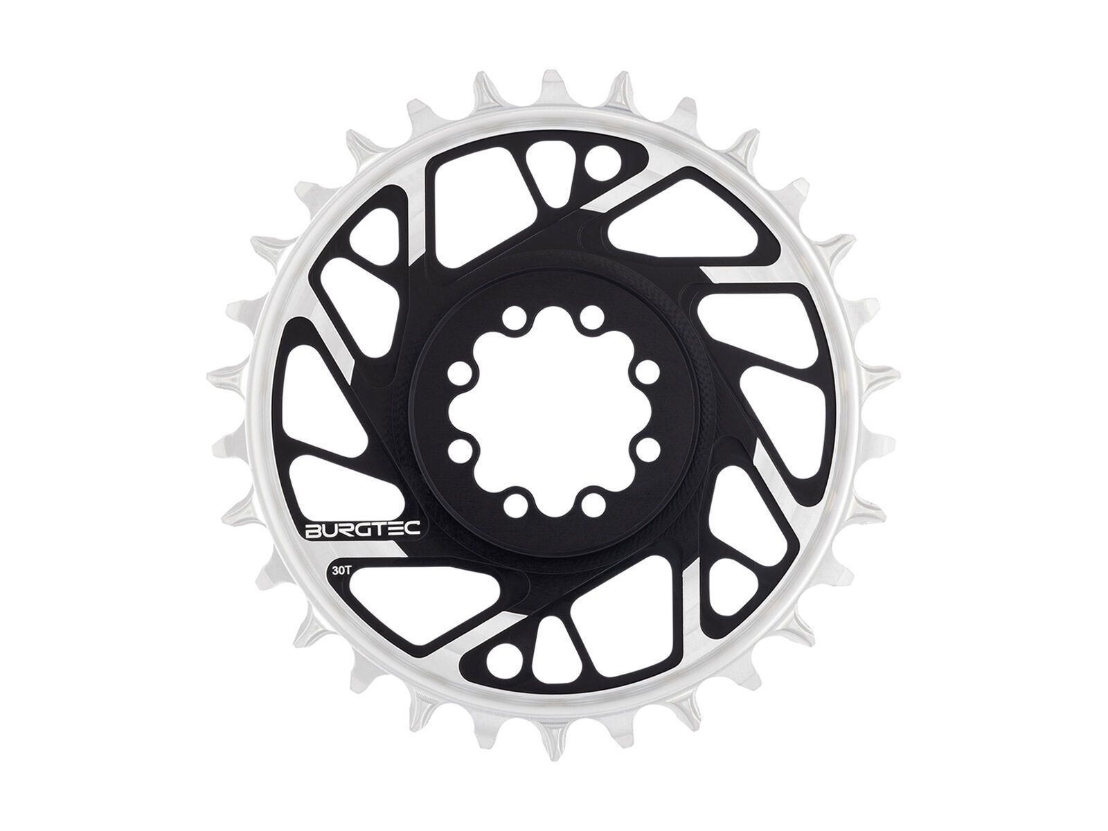 Burgtec 3 mm Offset Thick Thin Chainring SRAM 8-Bolt, black - Bild 5