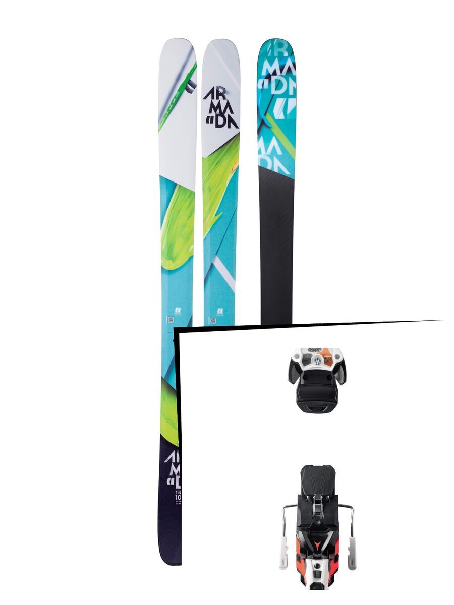 Set: Armada Trace 108 2018 + Atomic Warden MNC 13 white/black/orange - Bild 1