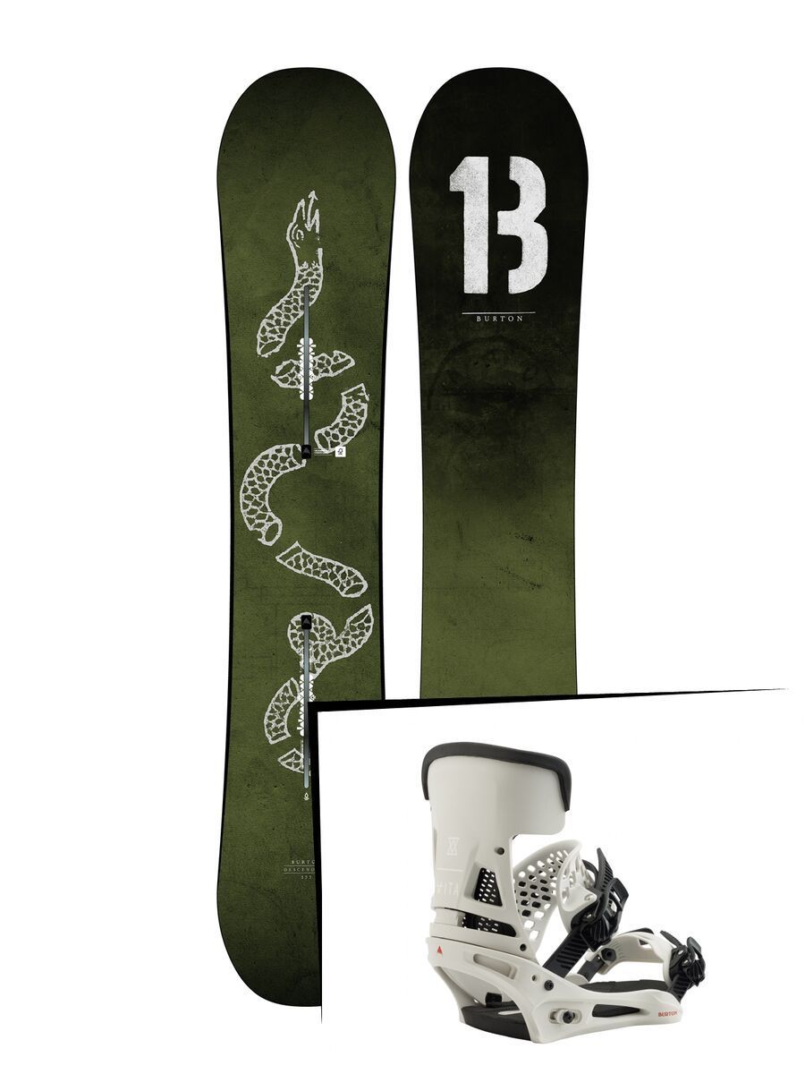 Set: Burton Descendant 2019 + Burton Malavita vape cloud - Bild 1